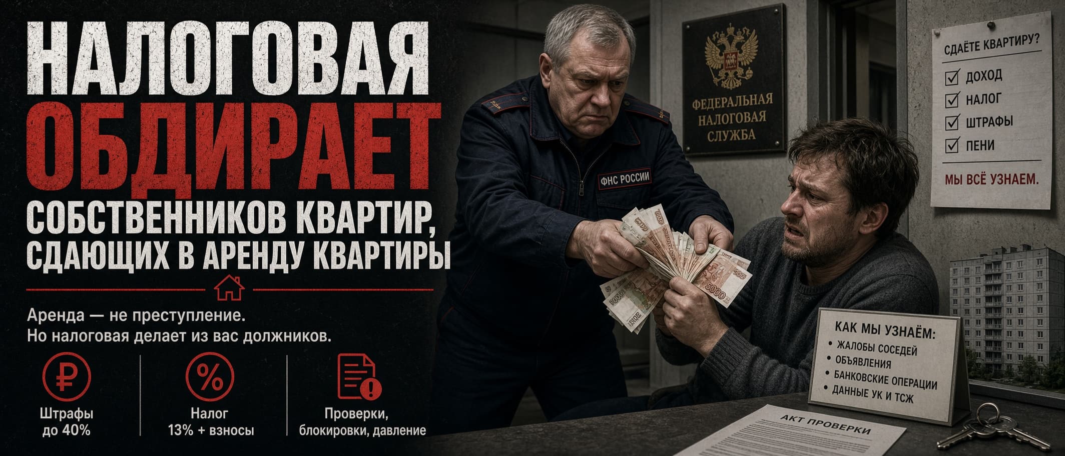 Сдача квартиры в аренду 2026: новые правила налоговой и риски